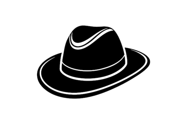 Vector de silueta del conjunto de sombreros