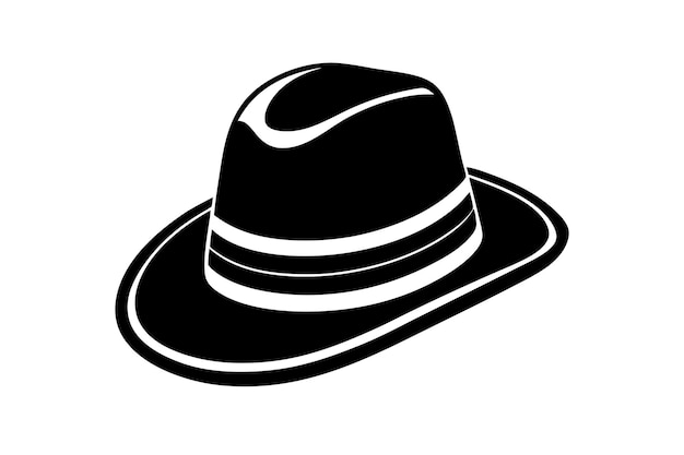 Vector de silueta del conjunto de sombreros