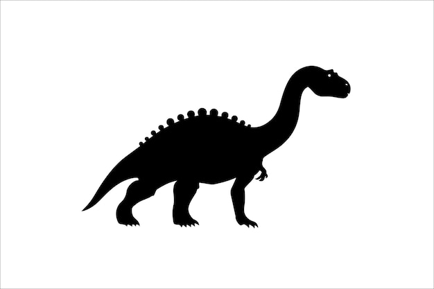 Vector de silueta de dinosaurio Ilustración del paquete Silueta de dinosaurios