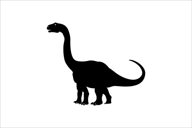 Vector de silueta de dinosaurio Ilustración del paquete Silueta de dinosaurios
