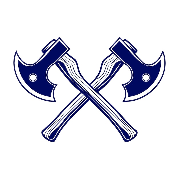 Vector de silueta de ejes cruzados