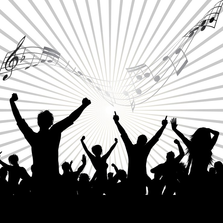 Vector vector de silueta de fiesta