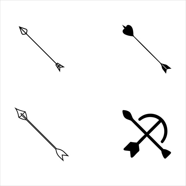 vector de silueta de flecha