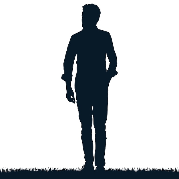 Vector de silueta del hombre