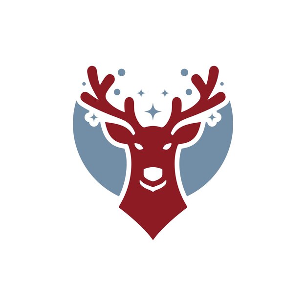 Vector de silueta del icono del reno