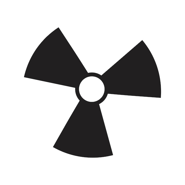Vector de silueta del ícono del ventilador