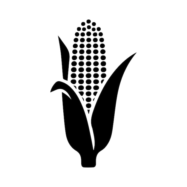 Vector de silueta de maíz