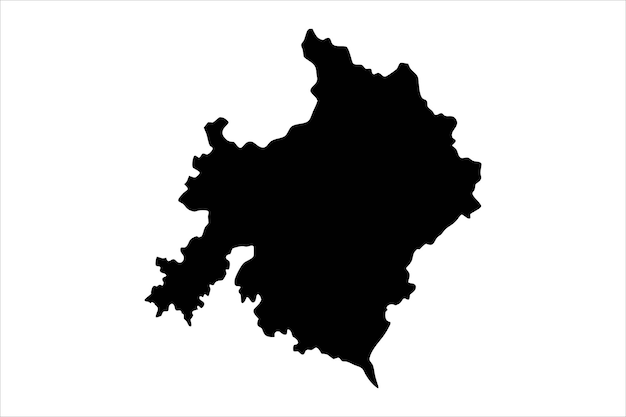 Vector de silueta del mapa