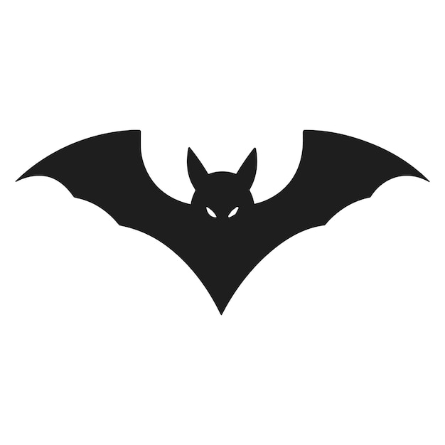 Un vector de silueta de murciélago de Halloween