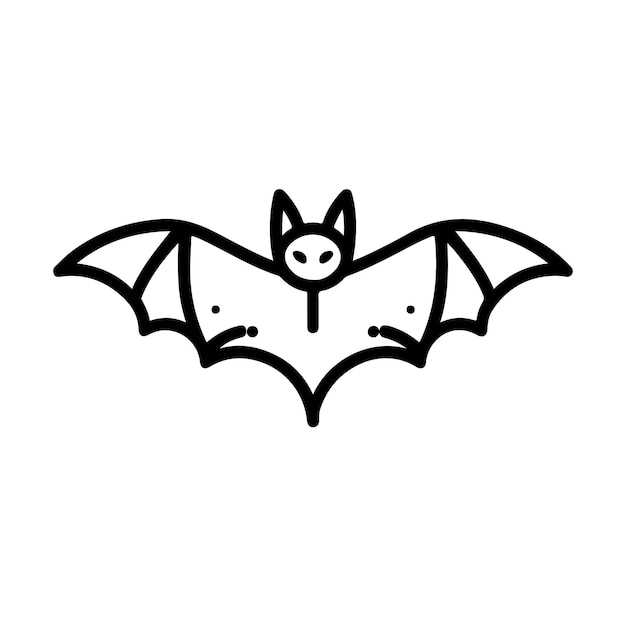 Vector de silueta de murciélago de Halloween