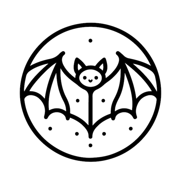 Vector de silueta de murciélago de Halloween