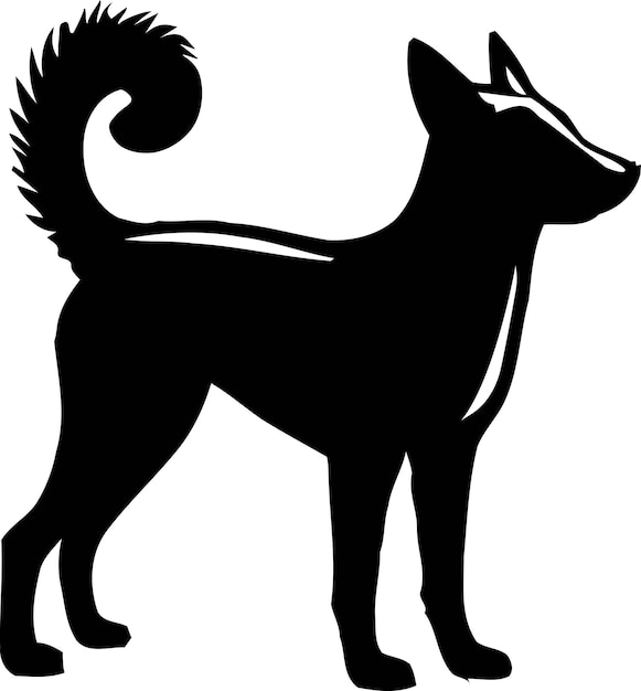 Vector de silueta de perro Archivo de corte de cabeza y eps