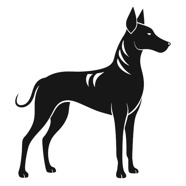 Vector de silueta del perro de Bengala