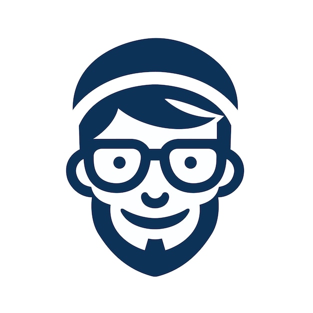 Vector de silueta del rostro del hombre
