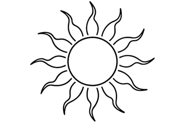 Vector de silueta solar diseños celestes brillantes y dinámicos