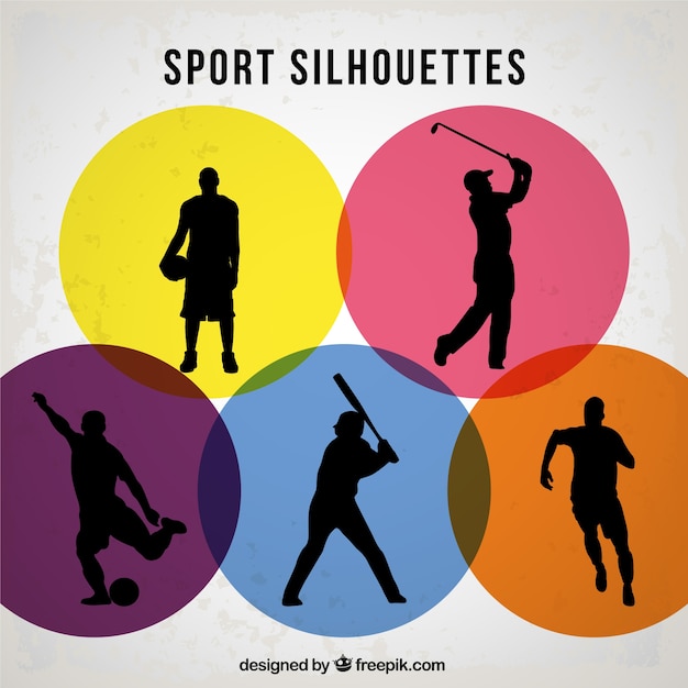 Vector siluetas de deportes