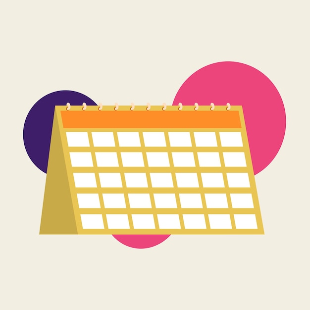 Vector símbolo calendario estilo moderno