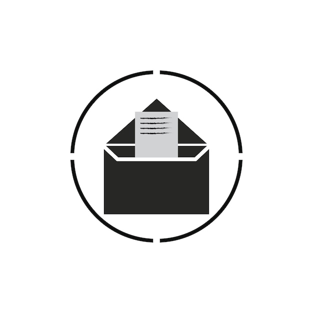 vector de símbolo de correo electrónico icono de línea de correo