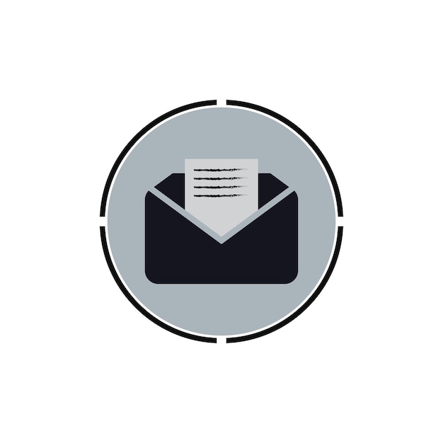 vector de símbolo de correo electrónico icono de línea de correo