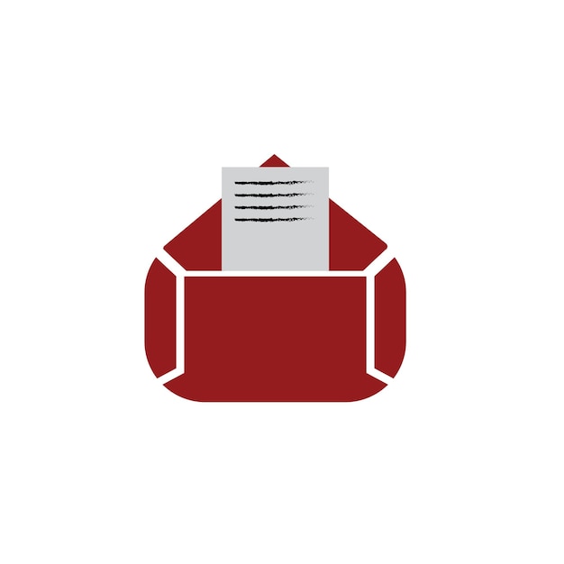 vector de símbolo de correo electrónico icono de línea de correo