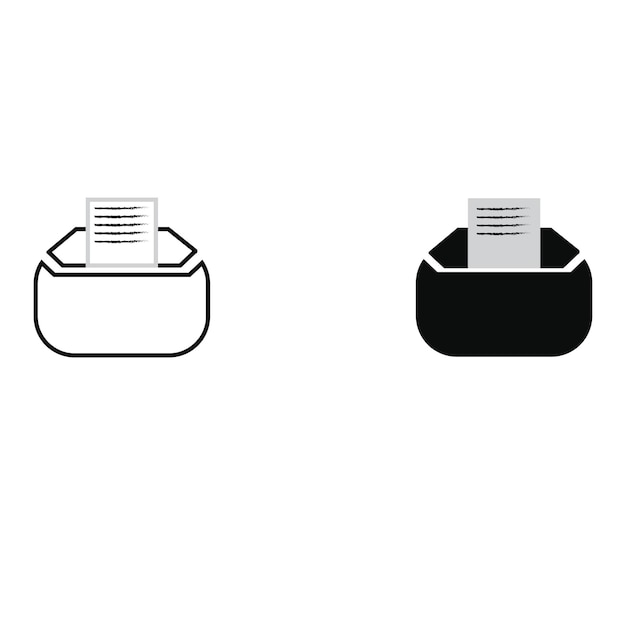 vector de símbolo de correo electrónico icono de línea de correo