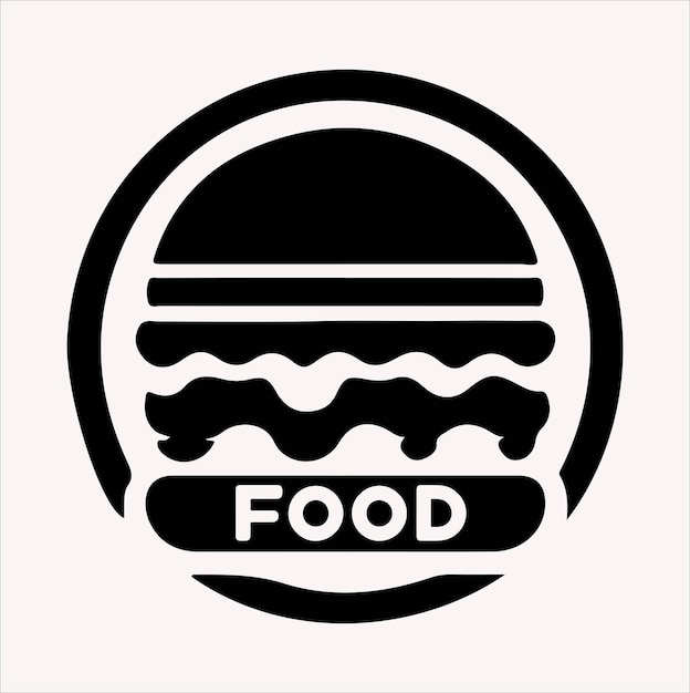 Vector de símbolo de icono de alimento Silueta en un fondo blanco