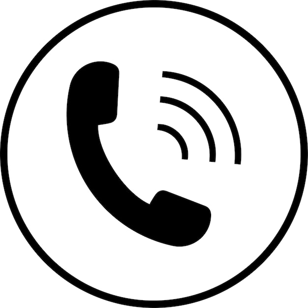 Vector de símbolo de icono de llamada en estilo plano de moda Signo de ícono de llamada para el logotipo de la aplicación web Ícono de llamada plano