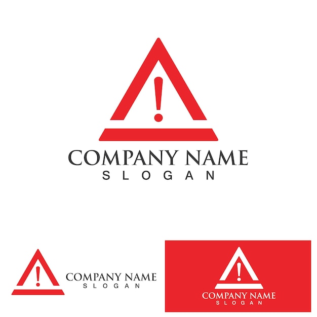 VECTOR DE SÍMBOLO DE LOGOTIPO DE ICONO DE ADVERTENCIA
