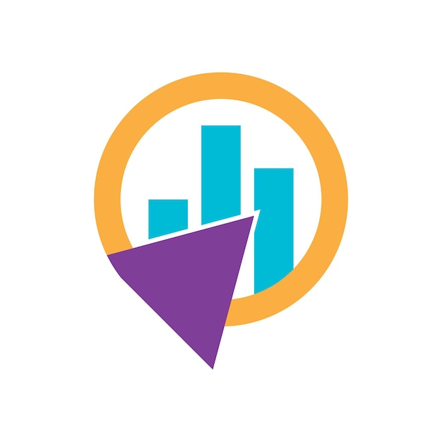 Vector y símbolo del logotipo de marketing digital