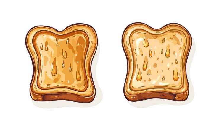 Vector vector del símbolo del pan tostado aislado