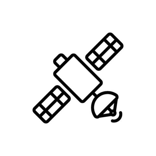 Vector de símbolo de señal de satélite