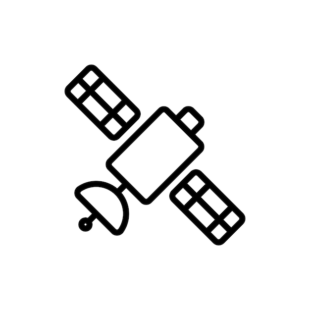 Vector de símbolo de señal de satélite