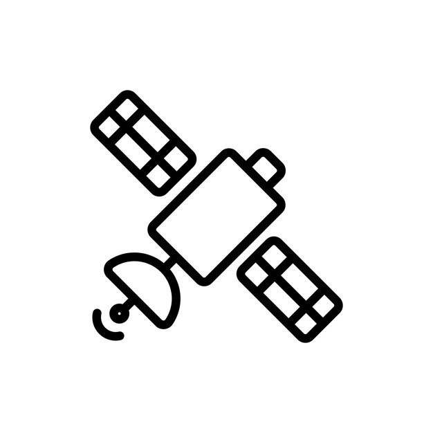 Vector de símbolo de señal de satélite