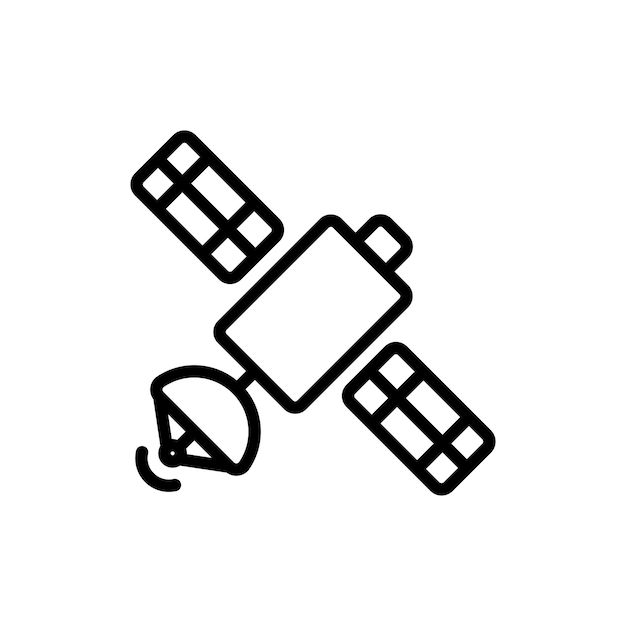 Vector de símbolo de señal de satélite