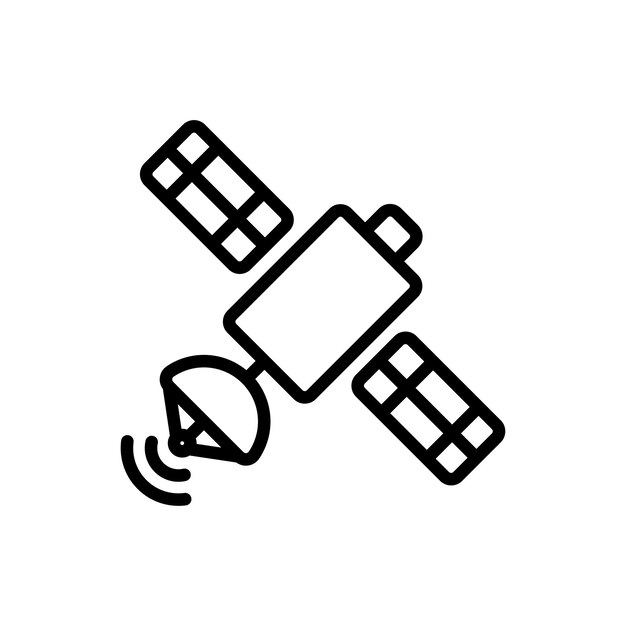 Vector de símbolo de señal de satélite