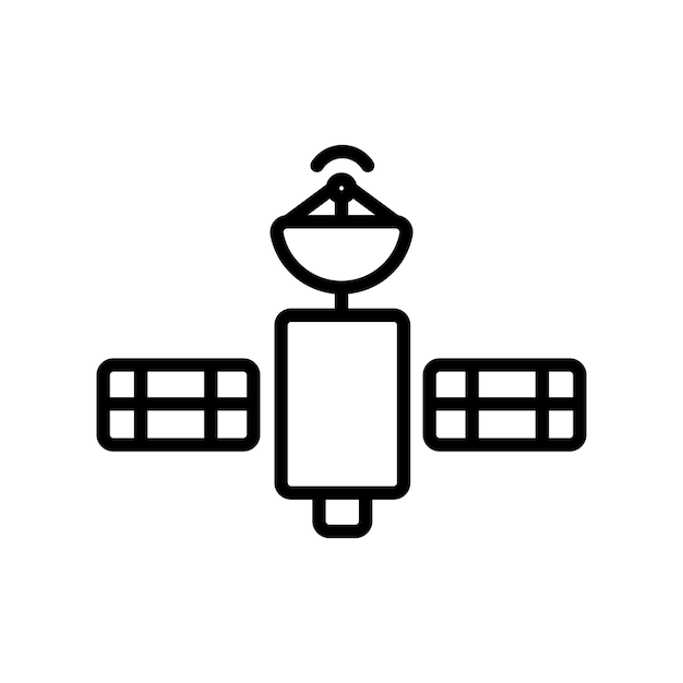 Vector de símbolo de señal de satélite