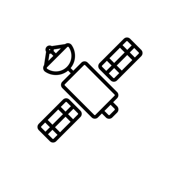 Vector de símbolo de señal de satélite
