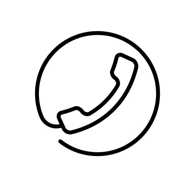 Vector de símbolo de señal de teléfono de comunicación