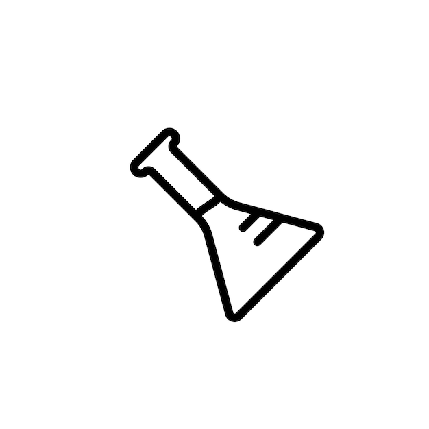 Vector de símbolo de signo de Erlenmeyer