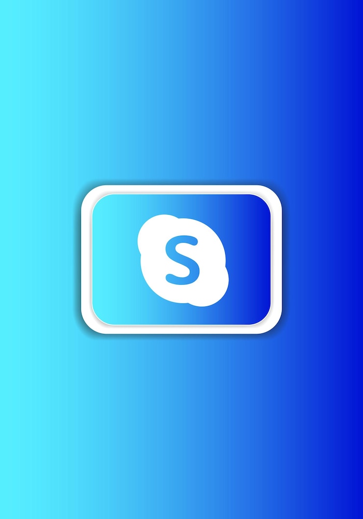 Vector vector de símbolo de signo de logotipo de skype icono de servicio en línea de aplicaciones móviles logotipo de aplicación de redes sociales