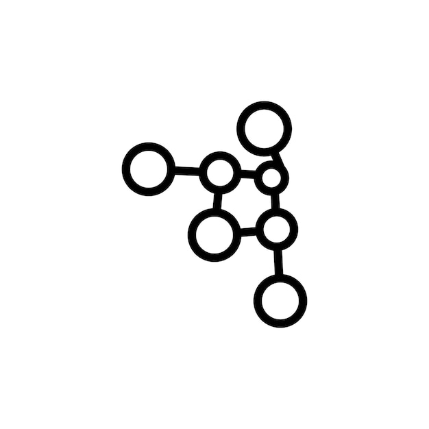 Vector de símbolo de signo de molécula
