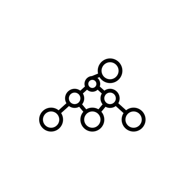 Vector de símbolo de signo de molécula