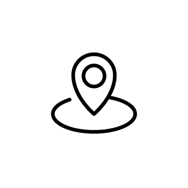Vector de símbolo de signo de tecnología gps