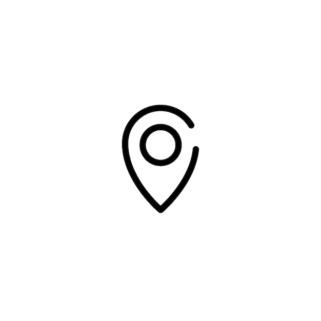 Vector de símbolo de signo de tecnología gps
