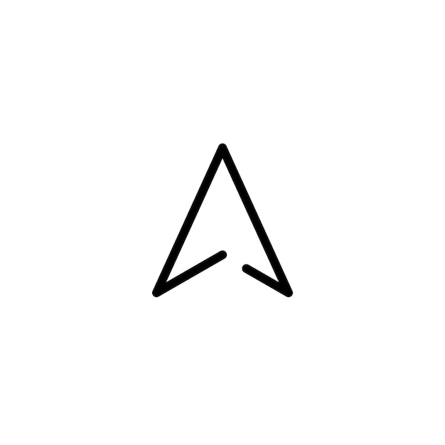 Vector de símbolo de signo de tecnología gps