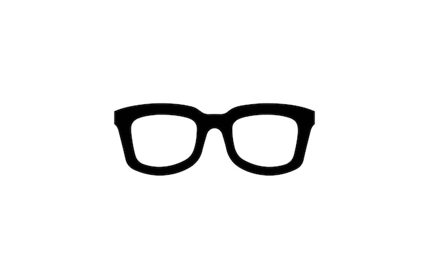 Vector de símbolos de gafas planas Ilustración