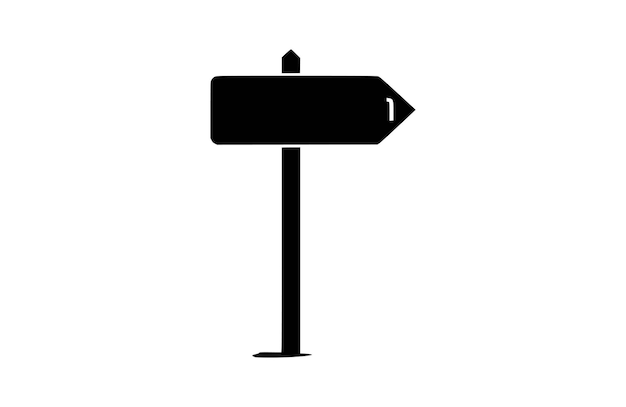 Vector de símbolos de letreros planos Ilustración