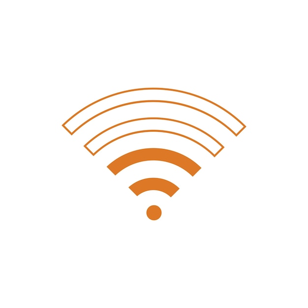 Vector de símbolos de la red inalámbrica Wi-Fi