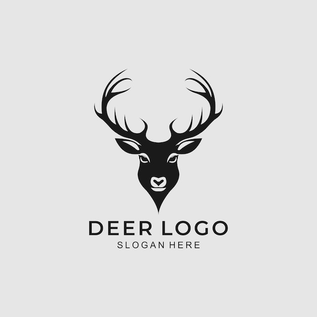Vector simple de Buck Deer Ideal para su logotipo de caza Logotipo de ciervo