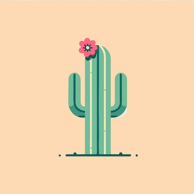 vector simple de un cactus